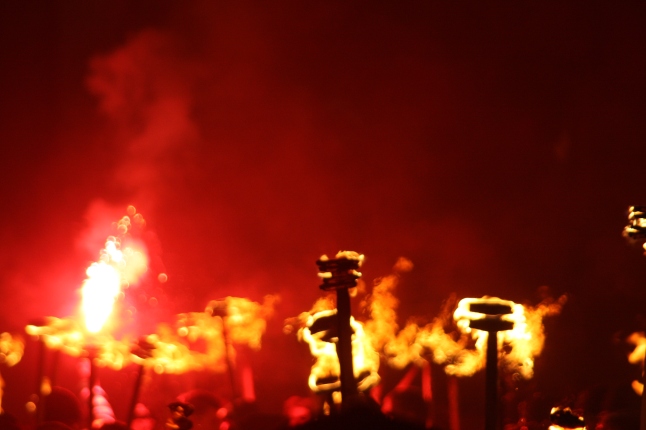 Lewes Bonfire flares